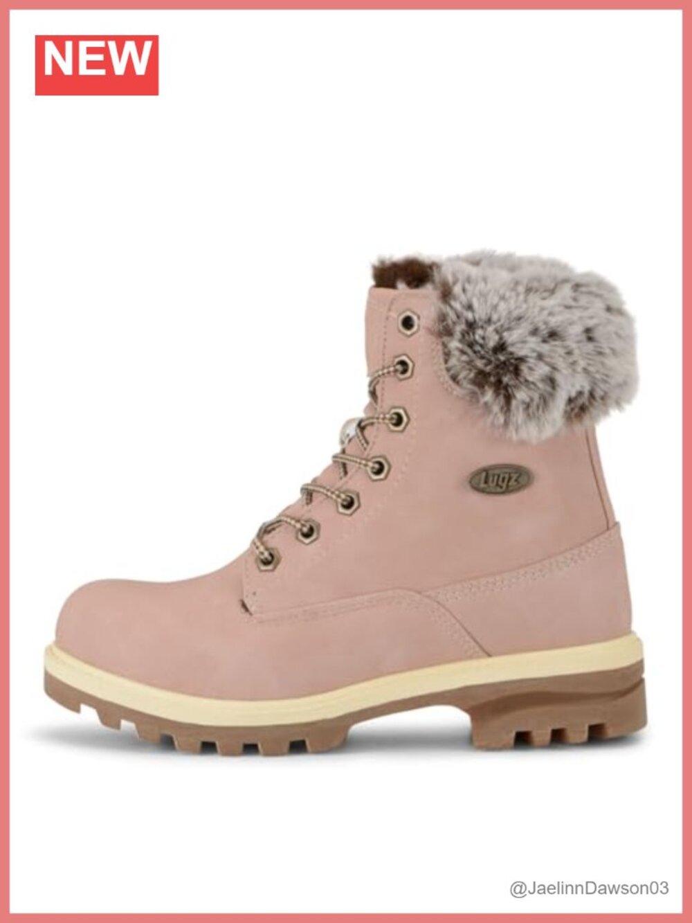 Lugz Women's Empire Hi Faux Fur Chukka Boot Water Resistant Memory Foam